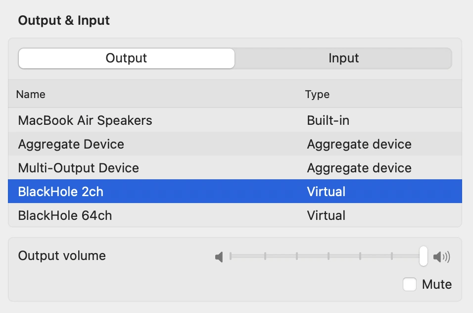 Set Multi-Output Device as output in DAW
